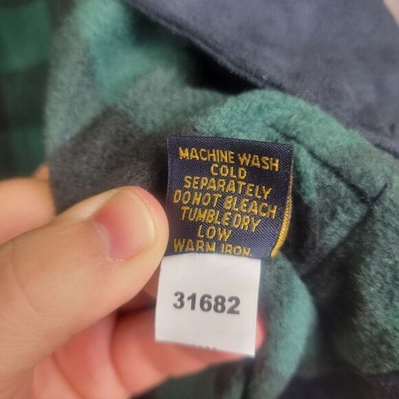 VTG 1946 Faux Suade Fleece Lined Navy Blue Trucker Jacket size XL - Picture 8 of 8